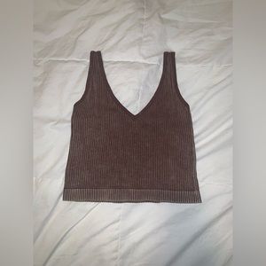 Aurora Crop Rib Tank Top